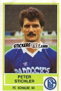 Sticker Peter Stichler - German Football Bundesliga 1984-1985 - Panini