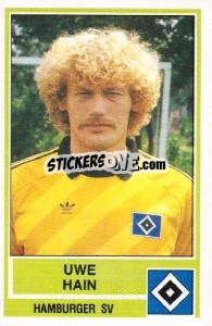 Sticker Uwe Hain - German Football Bundesliga 1984-1985 - Panini