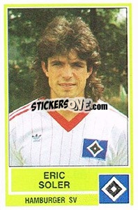 Cromo Eric Soler - German Football Bundesliga 1984-1985 - Panini