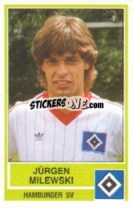 Sticker Jurgen Milewski - German Football Bundesliga 1984-1985 - Panini