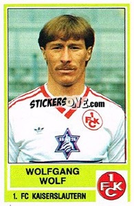 Cromo Wolfgang Wolf - German Football Bundesliga 1984-1985 - Panini