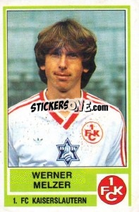 Sticker Werner Melzer - German Football Bundesliga 1984-1985 - Panini