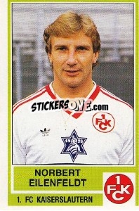 Cromo Norbert Eilenfeldt - German Football Bundesliga 1984-1985 - Panini