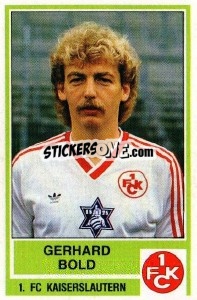 Cromo Gerhard Bold - German Football Bundesliga 1984-1985 - Panini