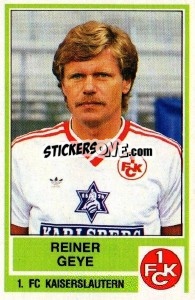 Cromo Reiner Geye - German Football Bundesliga 1984-1985 - Panini