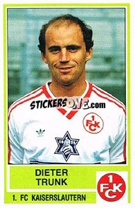 Cromo Dieter Trunk - German Football Bundesliga 1984-1985 - Panini