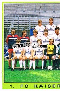 Cromo Team - German Football Bundesliga 1984-1985 - Panini