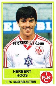 Sticker Herbert Hoos - German Football Bundesliga 1984-1985 - Panini
