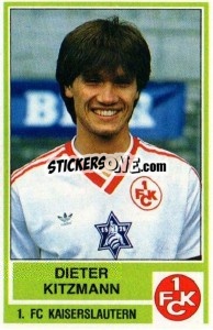 Sticker Dieter Kitzmann - German Football Bundesliga 1984-1985 - Panini