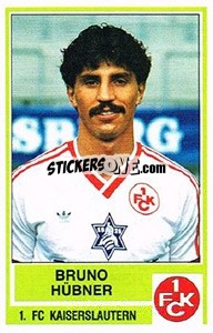 Sticker Bruno Hubner - German Football Bundesliga 1984-1985 - Panini