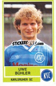 Cromo Uwe Buhler - German Football Bundesliga 1984-1985 - Panini