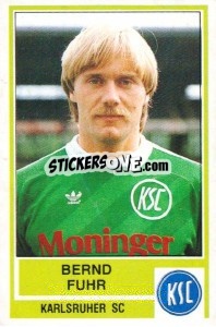 Cromo Bernd Fuhr - German Football Bundesliga 1984-1985 - Panini