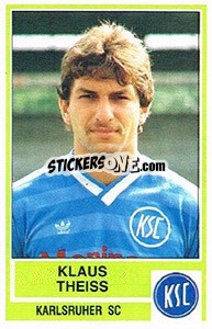 Cromo Klaus Theiss - German Football Bundesliga 1984-1985 - Panini