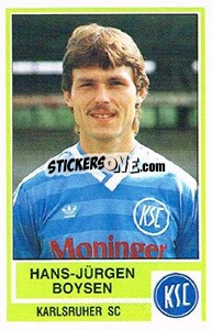 Cromo Hans-Jurgen Boysen - German Football Bundesliga 1984-1985 - Panini