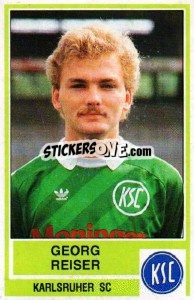 Sticker George Reiser - German Football Bundesliga 1984-1985 - Panini