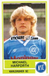 Cromo Michael Harforth - German Football Bundesliga 1984-1985 - Panini