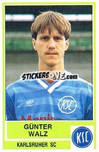 Sticker Gunter Walz - German Football Bundesliga 1984-1985 - Panini