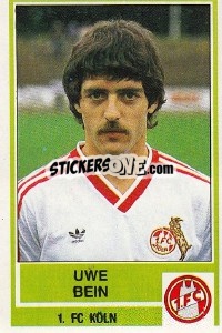 Sticker Uwe Bein - German Football Bundesliga 1984-1985 - Panini
