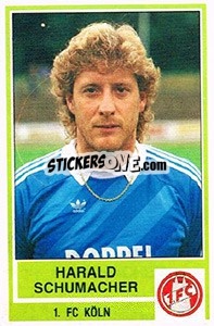 Cromo Harald Schumacher - German Football Bundesliga 1984-1985 - Panini
