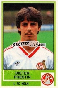 Cromo Dieter Prestin - German Football Bundesliga 1984-1985 - Panini