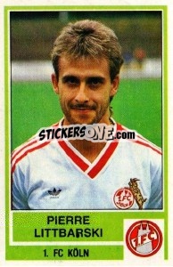 Sticker Pierre Littbarski - German Football Bundesliga 1984-1985 - Panini