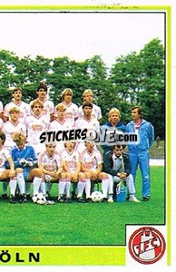 Figurina Team - German Football Bundesliga 1984-1985 - Panini