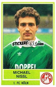 Cromo Michael Nissl - German Football Bundesliga 1984-1985 - Panini