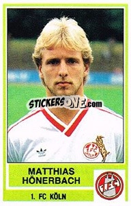 Figurina Matthias Honerbach - German Football Bundesliga 1984-1985 - Panini