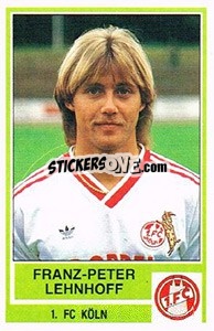 Sticker Franz-Peter Lehnoff - German Football Bundesliga 1984-1985 - Panini
