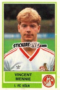 Cromo Vincent Mennie - German Football Bundesliga 1984-1985 - Panini