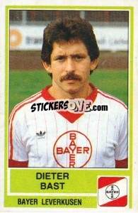 Cromo Dieter Bast - German Football Bundesliga 1984-1985 - Panini