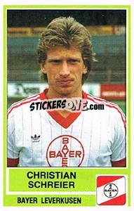 Cromo Christian Schreier - German Football Bundesliga 1984-1985 - Panini
