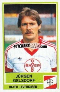 Sticker Jurgen Gelsdorf - German Football Bundesliga 1984-1985 - Panini