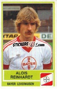 Cromo Alois Reinhardt - German Football Bundesliga 1984-1985 - Panini