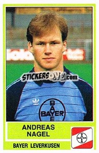 Sticker Andreas Nagel - German Football Bundesliga 1984-1985 - Panini