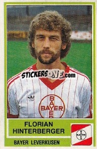 Cromo Florian Hinterberger - German Football Bundesliga 1984-1985 - Panini