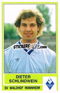 Cromo Dieter Schlindwein - German Football Bundesliga 1984-1985 - Panini