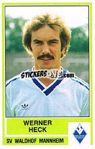 Sticker Werner Heck - German Football Bundesliga 1984-1985 - Panini