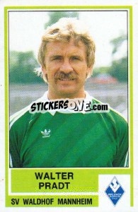 Figurina Walter Pradt - German Football Bundesliga 1984-1985 - Panini