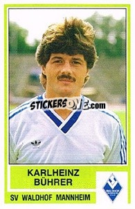 Sticker Karlheinz Buhrer - German Football Bundesliga 1984-1985 - Panini