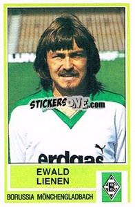 Sticker Ewald Lienen - German Football Bundesliga 1984-1985 - Panini
