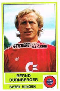 Figurina Bernd Durnberger - German Football Bundesliga 1984-1985 - Panini