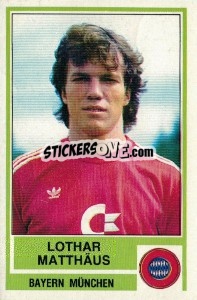 Sticker Lothar Matthaus - German Football Bundesliga 1984-1985 - Panini