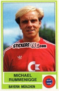 Cromo Michael Rummenigge - German Football Bundesliga 1984-1985 - Panini