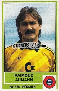 Sticker Raimond Aumann - German Football Bundesliga 1984-1985 - Panini