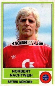 Cromo Norbert Nachtweih - German Football Bundesliga 1984-1985 - Panini