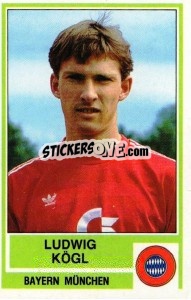 Cromo Ludwig Kogl - German Football Bundesliga 1984-1985 - Panini