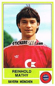 Sticker Reinhold Mathy - German Football Bundesliga 1984-1985 n. 288 - Panini