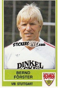 Cromo Bernd Forster - German Football Bundesliga 1984-1985 - Panini
