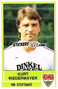 Cromo Kurt Neidermayer - German Football Bundesliga 1984-1985 - Panini